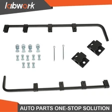 Labwork Straight Mud Flap Hanger 30" Heavy Duty Steel Set For Semi Truck