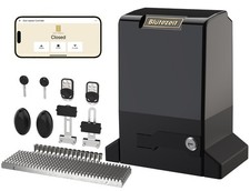 Bltezeit 6300lb 220v Wifi Sliding Gate Opener Rack Driven W Remotes Sensor