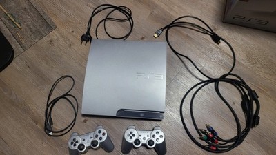 Sony Playstation 3 mit Controller - PS3 Slim Spielekonsole Silber mit 320GB