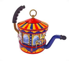 MKI Kamenstein World of Motion Tea Kettle Teapot Steam Driven Carousel 