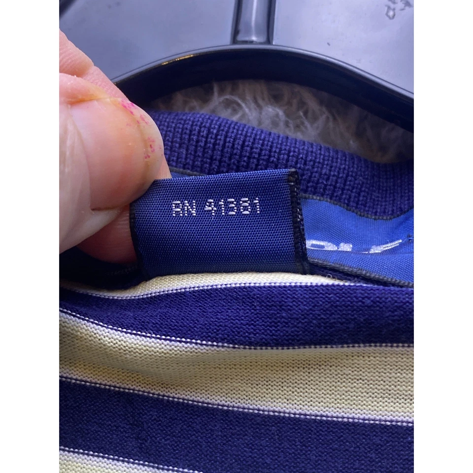 Ralph Lauren Shirt Mens Large Polo Striped Preppy Academia Performance - Image 4 of 4