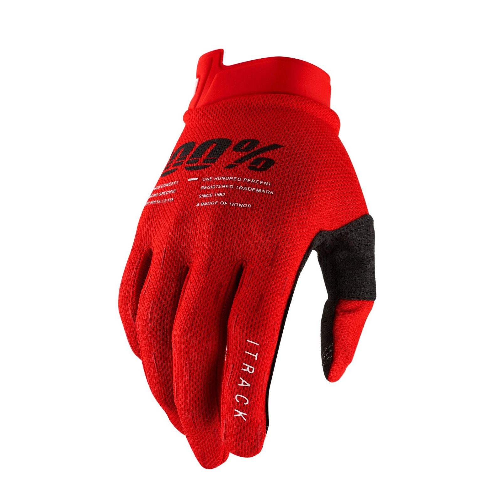 100% iTrack Gloves Red S