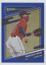 2021 Panini Donruss Variation Holo Blue Francisco Lindor (Fielding) #139 1u6