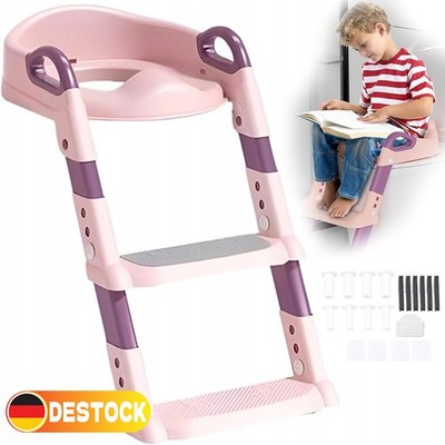 Toilettentrainer 3 in 1 WC Sitz Töpfchen mit Treppe 1-7 Kinder Baby Klositz