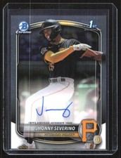 2025 Bowman Chrome Jhonny Severino Auto Pittsburgh Pirates #CPA-JS