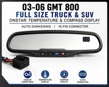 03-06 Chevy Gmc - Rear View Mirror - Auto Dim Compass Temperature Onstar Oem 03-06 Chevy Gmc - Rear View Mirror - Auto Dim Compass Temperature Onstar Oem
