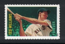 Timbre À Valeur Permanente Ted Williams Scott 4694 MLB All Stars Neuf MNH 2012