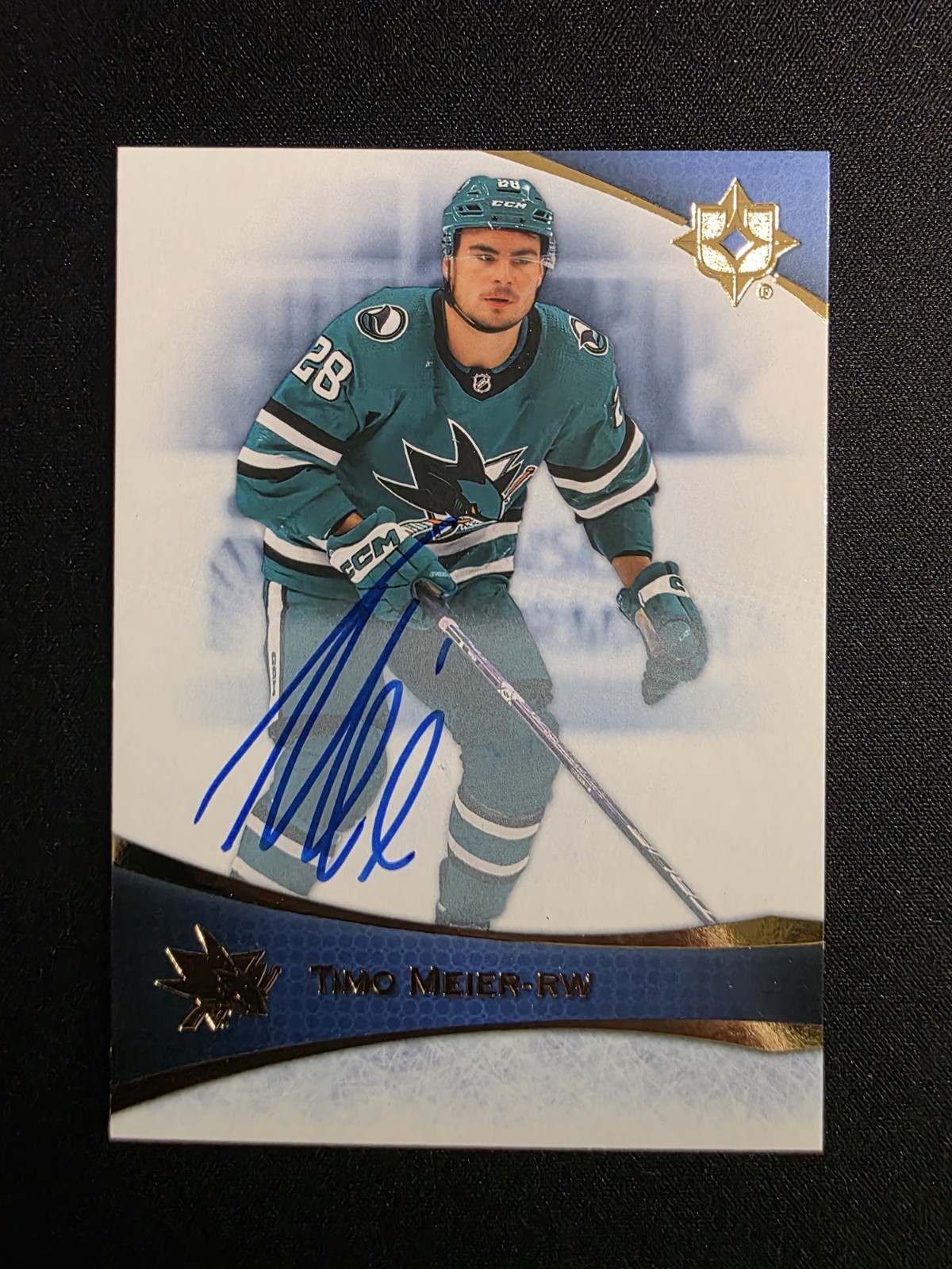 2022-23 Ultimate Collection Timo Meier Base Auto #3 Sharks