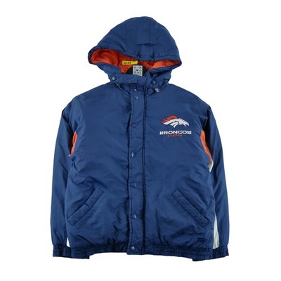 NFL Jacke Denver Broncos Vintage Y2K Größe 10/12 Jahre Marine #QWE1023