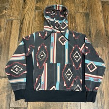 Vintage Champion Reverse Weave Hoodie Men's Large Sweatshirt Aztec Navajo Loud