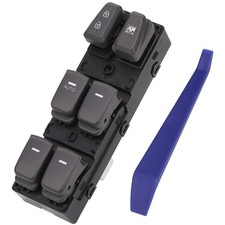 Master Window Switch Power Control Button Front Left Driver Side Compatible