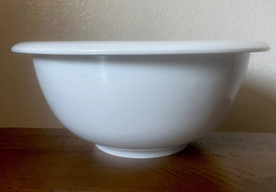 Ящик и бочка средний 11 дюймов оттенок белая фарфоровая чаша для хранения фруктов или смешивания миска - Изображение 4 из 4