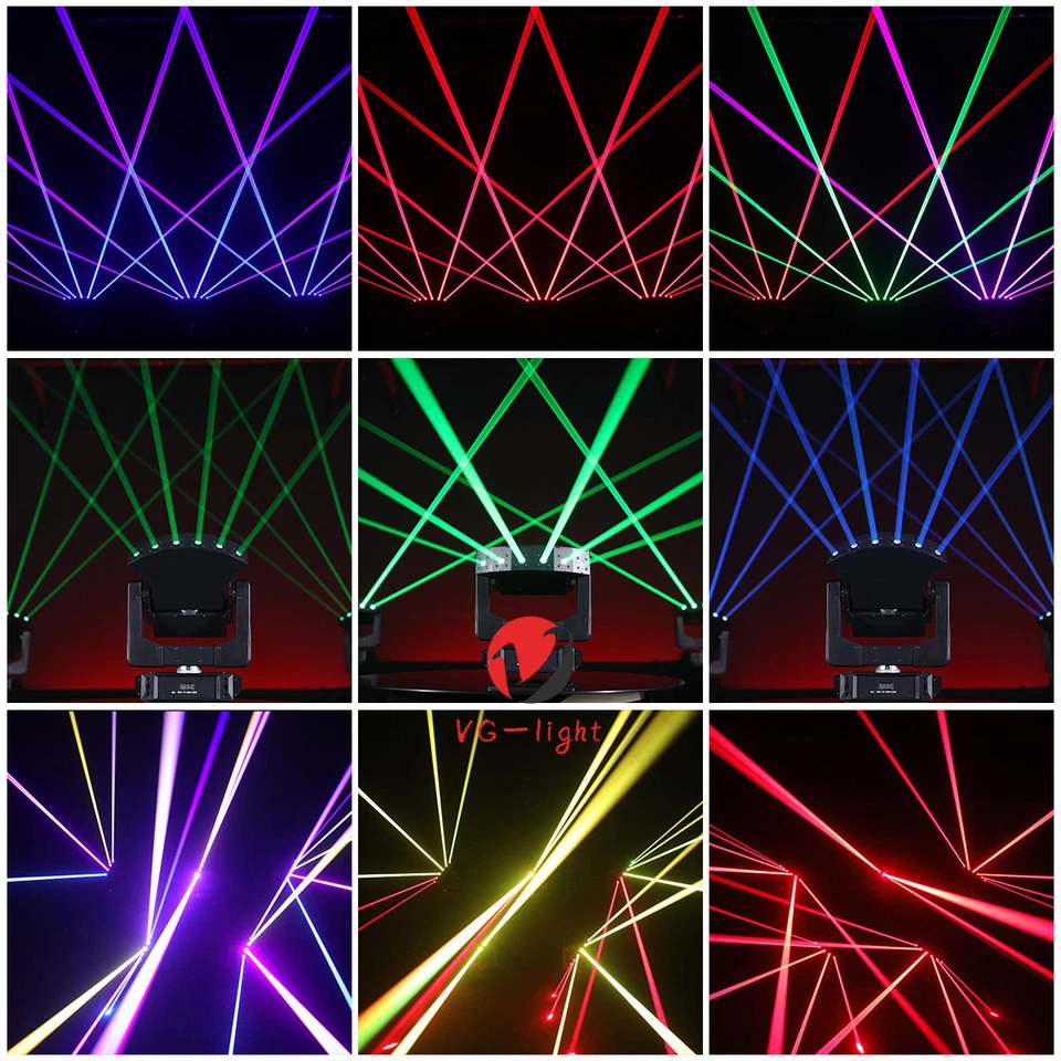 NEW Laser Moving Head Stage Light RGB 3IN1 6 eyes Beam XYZ Laser Light Infinite - Image 2 of 4