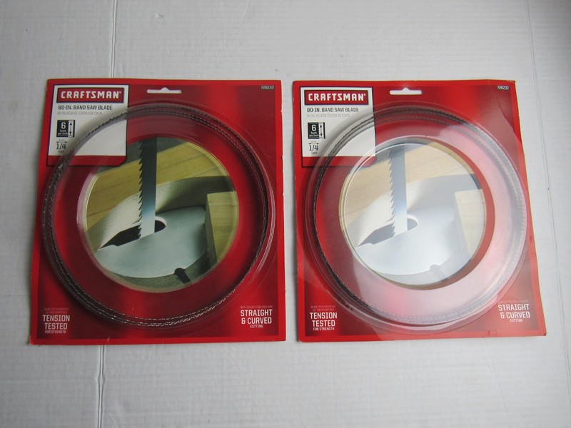 Two Packages 80" Craftsman Band Saw Blade general 1/4" 6tpi # 926232 Sealed NEW