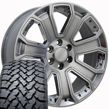 22x9 Hyper 5660 Oe Wheels 28545r22 At Tires Set 6x139.7 22x9 Hyper 5660 Oe Wheels 28545r22 At Tires Set 6x139.7