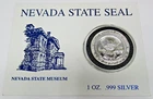2008 Nevada State Seal 1oz 999 Silver Round Struck at the Carson City Coin Press