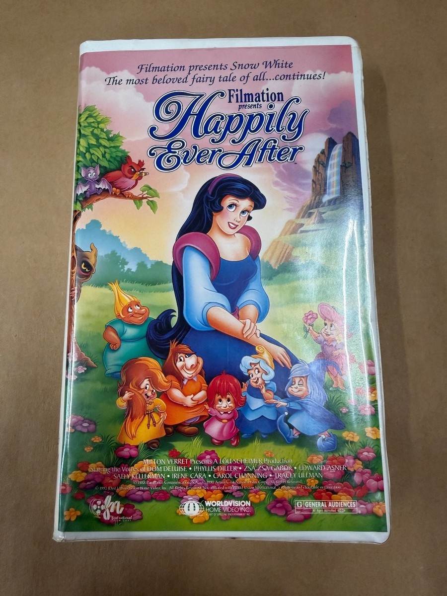 Happily Ever After VHS 1993 Animated Family Fantasy Filmation
