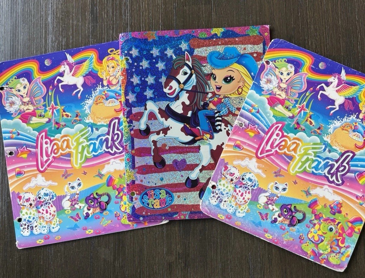 Vintage Lisa Frank Folder Lot Y2K School Supplies 3pc | eBay