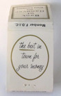 Vintage Matchbook Cover Bank of Hanover, PA and Trust Company Front Strike — photo 2