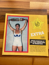 Signed Vintage All Star Wrestling Extra programme Autographed by Darren Walsh