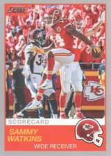 2019 Score Football Trading Cards Scorecard Parallel: Pick From List