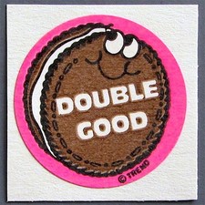 Vintage TREND Scratch and Sniff MATTE Sticker CHOCOLATE COOKIE