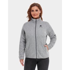 Ororo Womens Flecking Gray Heated Fleece Jacket Kit 3X