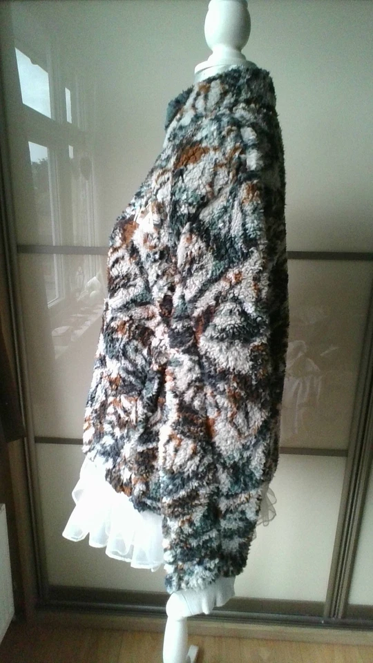 NWT Fila Drewe Sherpa Jacket Full Zip Multicolour Size Small New With Tags - Image 2 of 4