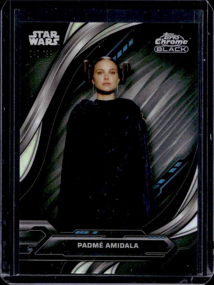Padme Amidala 2024 Topps Chrome Black Star Wars #7 Rainbow