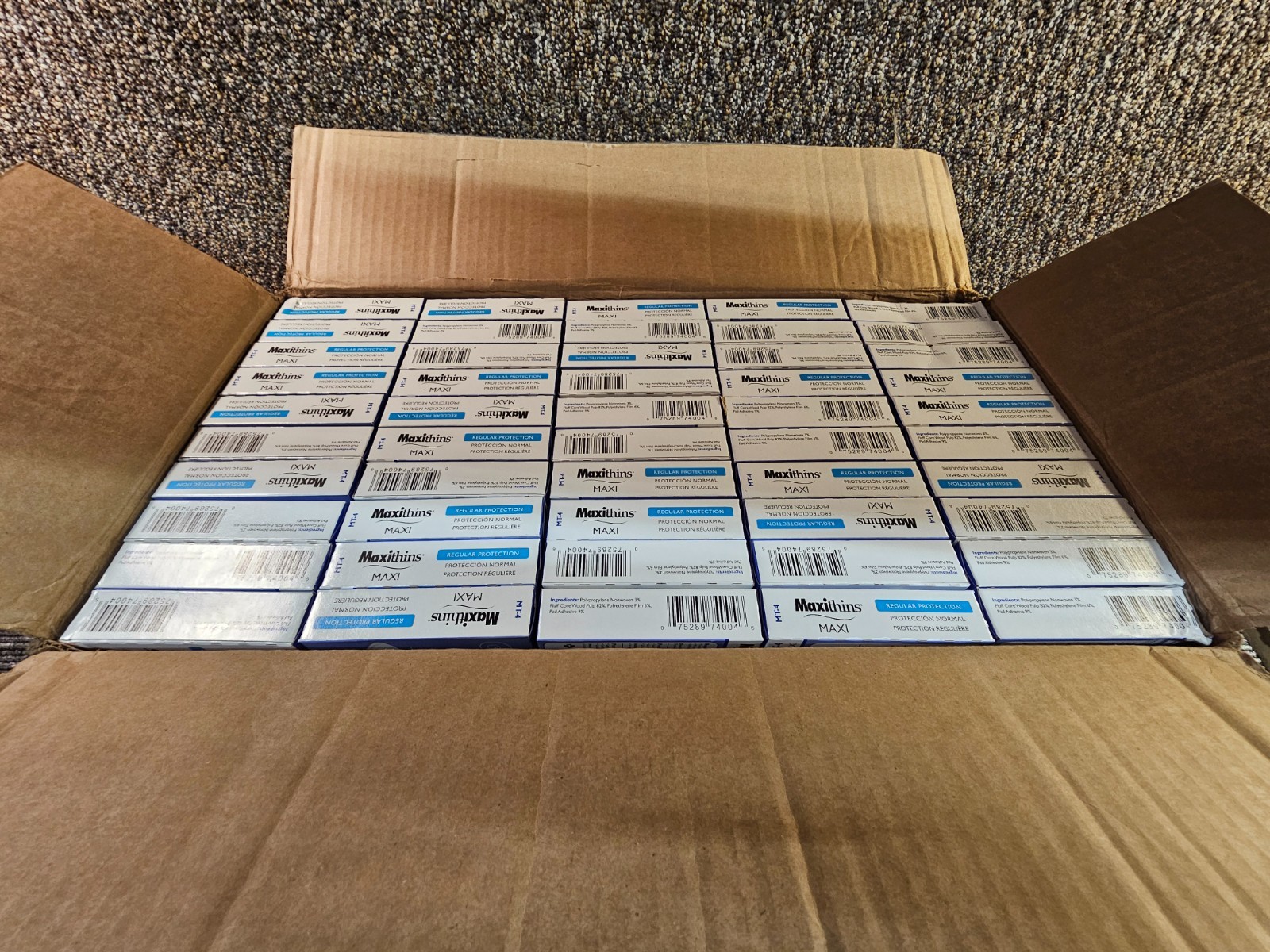 (QTY 250) Hospeco MT-4 Maxithins Vended Sanitary Napkins #4 Menstrual Pad