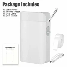 Portable Pocket Label Maker Thermal Printer Bluetooth Wireless Label Printer