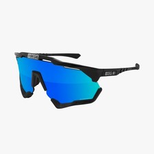 SCICON AEROSHADE XL CYCLING SUNGLASSES - MULTIMIRROR BLUE LENS - UV PROTECTION