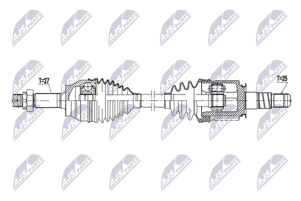 NTY Antriebswelle NPW-NS-185 FüR Infiniti QX70 FX AWD 30D-image