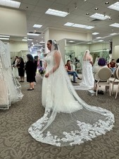 NEW OLEG CASSINI WEDDING DRESS - Style # CWG956 - UNWORN - VENUE CHANGE
