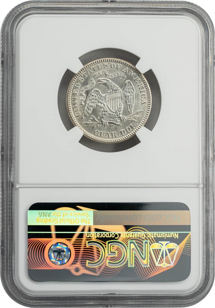1876 Seated Liberty Quarter 25c MS64 NGC 950167-4 | eBay