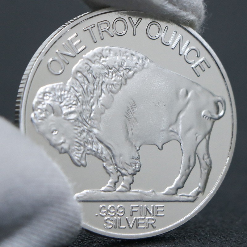 2015 1 Troy o -z Buffalo .999 Fine SiIver Round