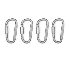 4-6pcs Aluminum Carabiner Clip Set Keychain Camping EDC Hook Outdoor