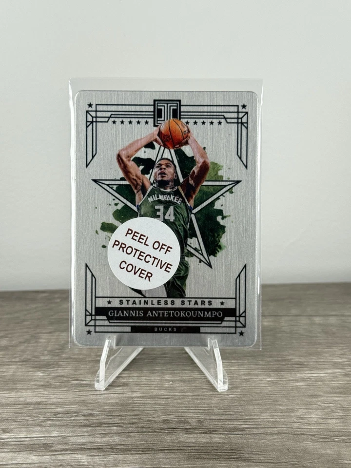 Giannis Antetokounmpo #2 2023-24 Panini Impecables Estrellas Inoxidable/75 Foto 2 de 4