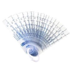 0.05-1.5mm Thickness Plastic Feeler Gauge Gap Filler Measuring Tool（18 in 1）