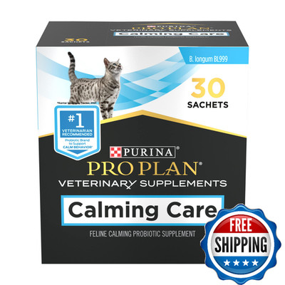 Purina Pro Plan Calming Care Cat Probiotic Supplements - 30 Count