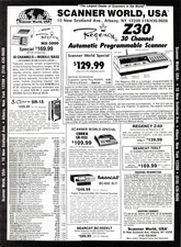 Scanner World USA Regency Z30 Programmable Radio Equip Catalog Vtg Mag Print Ad