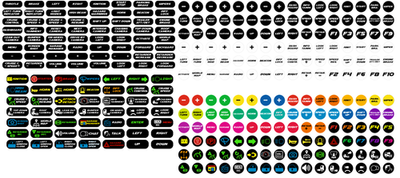 WHITE Stickers For Car Simulator Button Box/Wheel IRacing/AC/PC2 - Foto 5