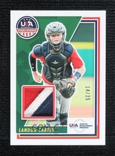 2022 Panini USA Baseball Stars & Stripes Materials Prime 14/25 Landon Carter 0g4