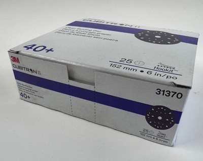 3M 31370 Cubitron II 6  Clean Sanding Hookit Discs Repair 40 Grit 25 Discs