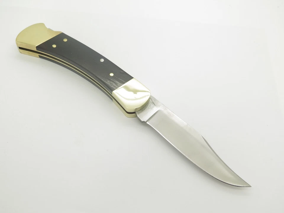 Vintage Buck 110 Folding Hunter Lockback Knife 440C Blade 2 Dot - Image 2 of 4