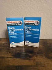 LOT 2 WALGREENS BRAIN PERFORMANCE PLUS SUPPLEMENTS LIKE NEURIVA  , EXP 12/26