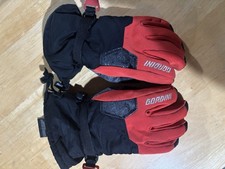Gordini Kids Insulated Winter Sports Gloves Black Red Size M Ski Snowboard