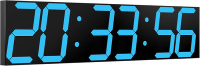Oversized LED Digital Wall Clock with Remote, Countdown Timer & Auto Dimmer