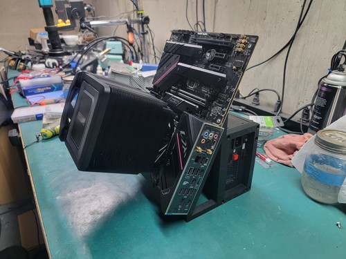 CPU + GPU Motherboard Frame Bench Holder Support Mining Miner RIG Crypto Mine - Picture 10 of 22