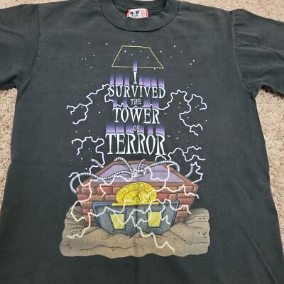 Vintage 90s Twilight Zone Tower Of Terror Disney T-Shirt Adult 